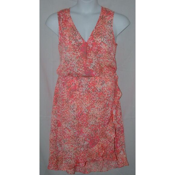 APT 9 Multicolored Sz Large Ruffled Sleeveless High Low Lightweight Sun Dress - Picture 1 of 6